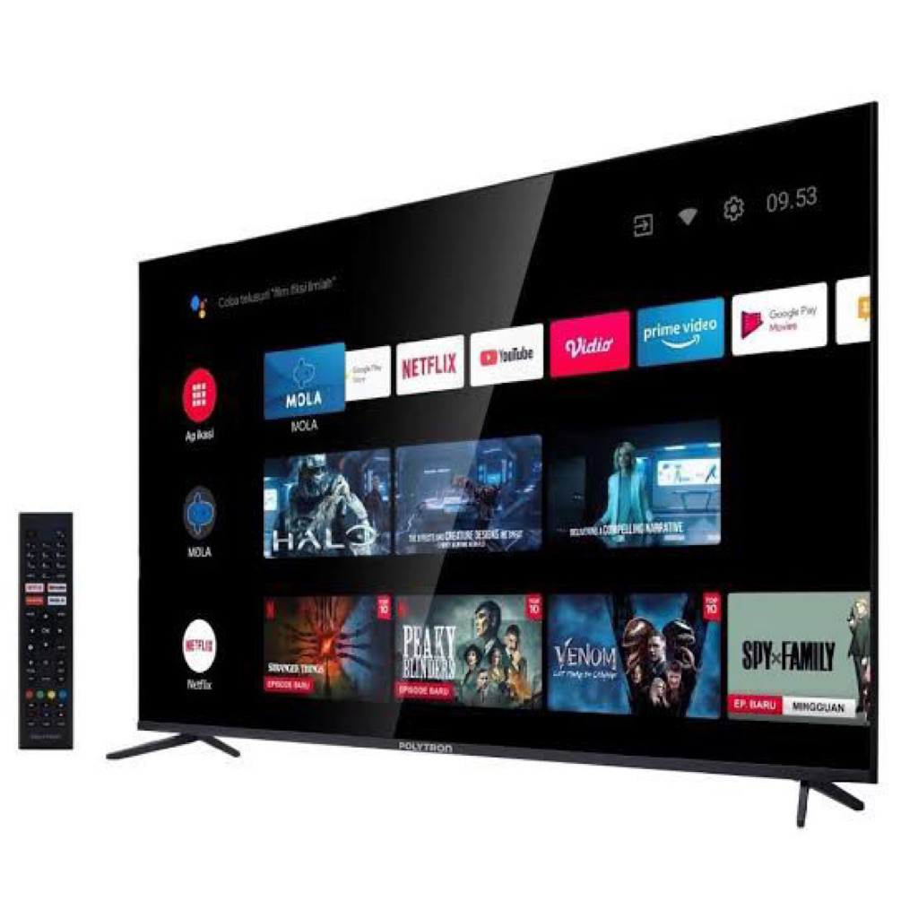 tv polytron android 65"