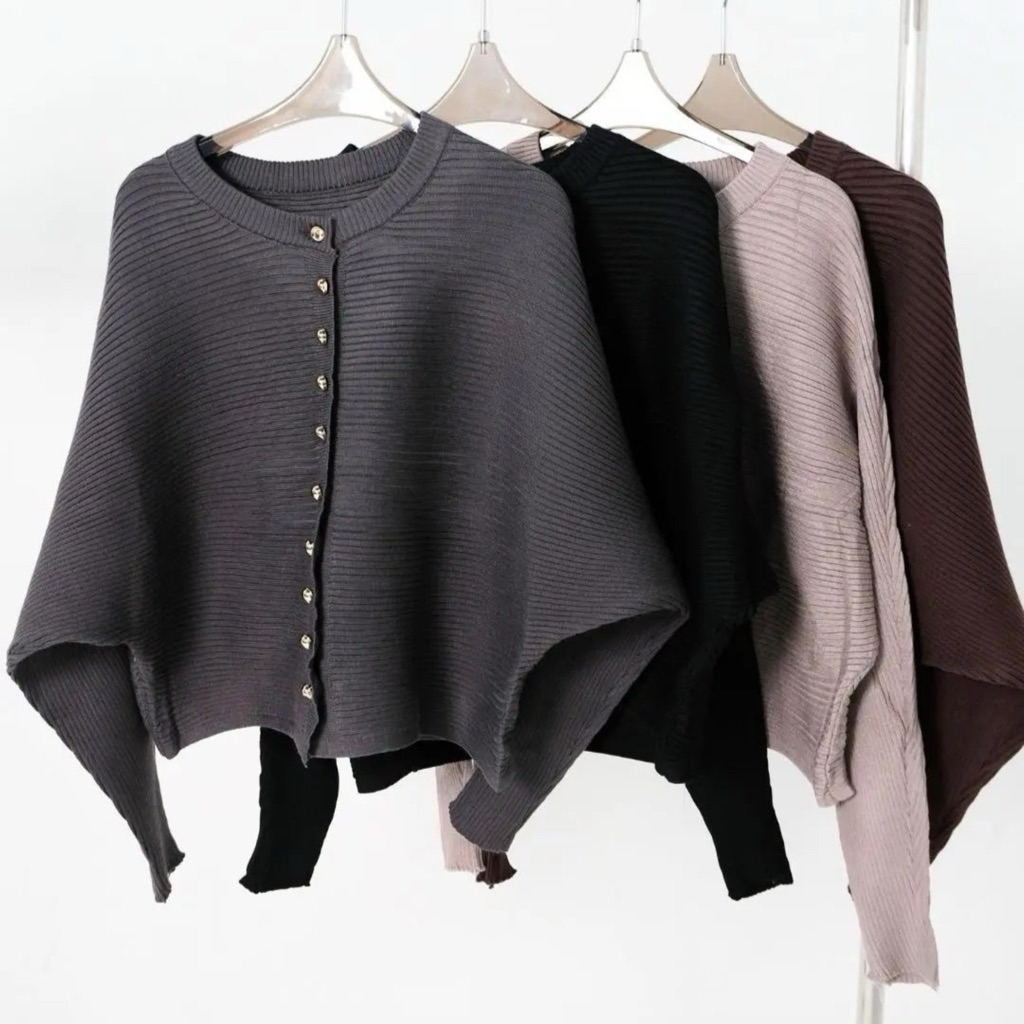 MELANI BATWING KNIT CARDY | Cardy Wanita | Cardy Knit | Cardy Batwing