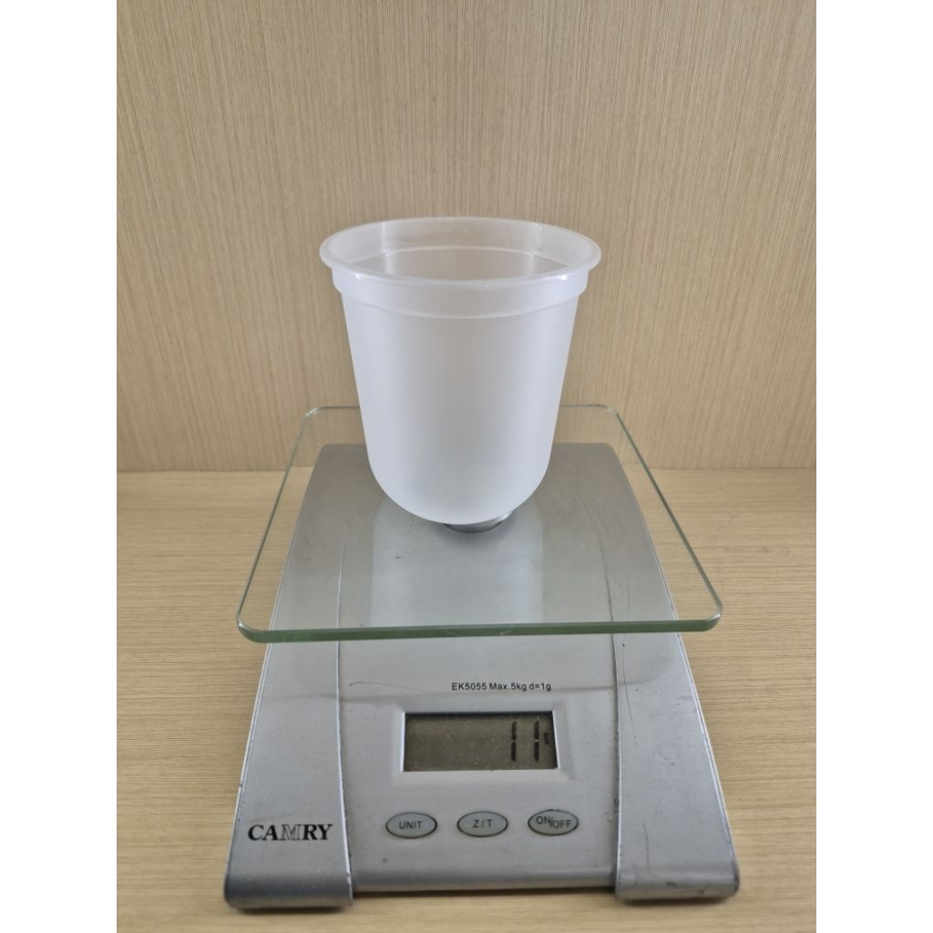 Cup PP Inject 380ml frosted oval, Cup Inject 380ml oval frosted, merk Victory, dijual per 25pcs