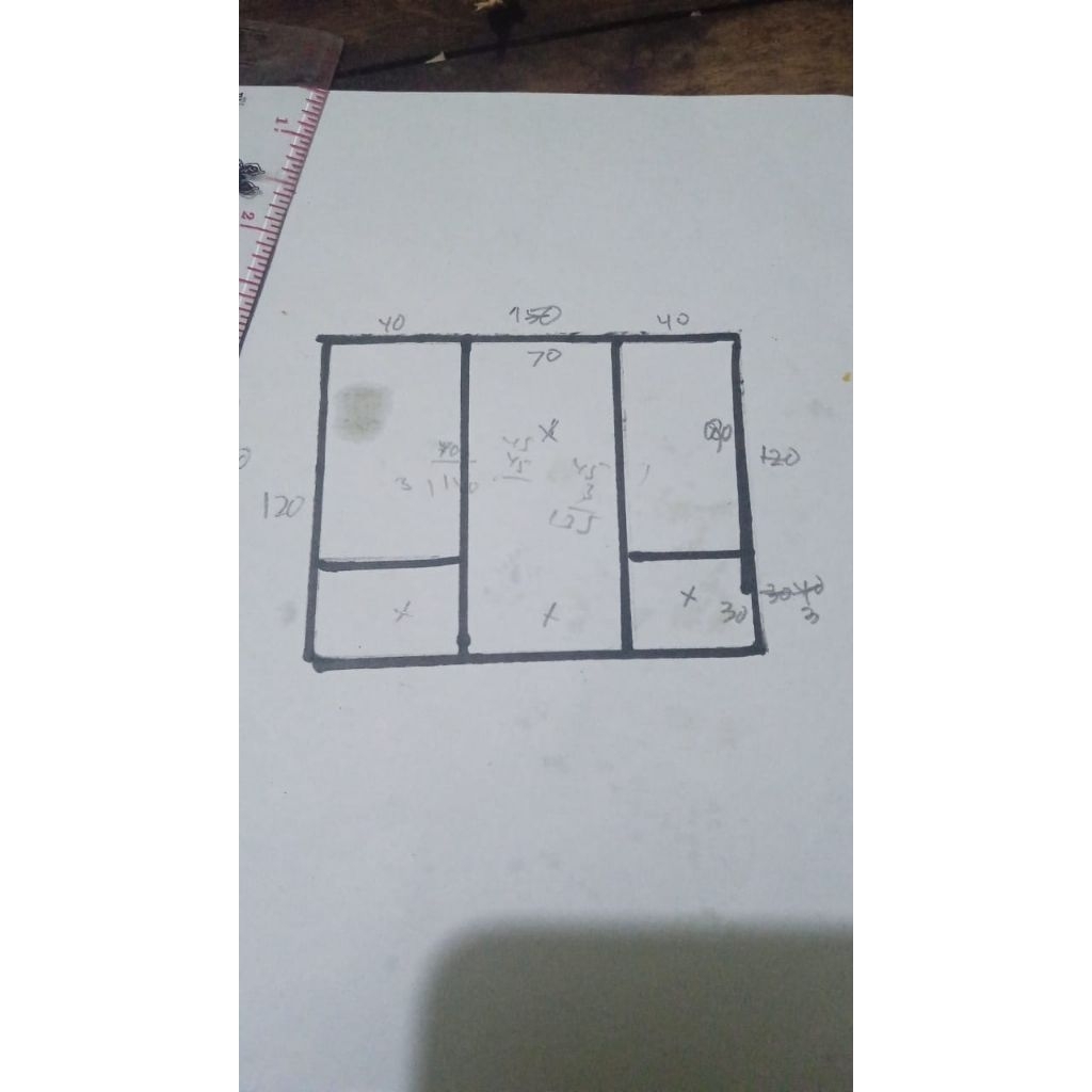 kusen jendela aluminium uk L150xT120 bisa costum ukuran
