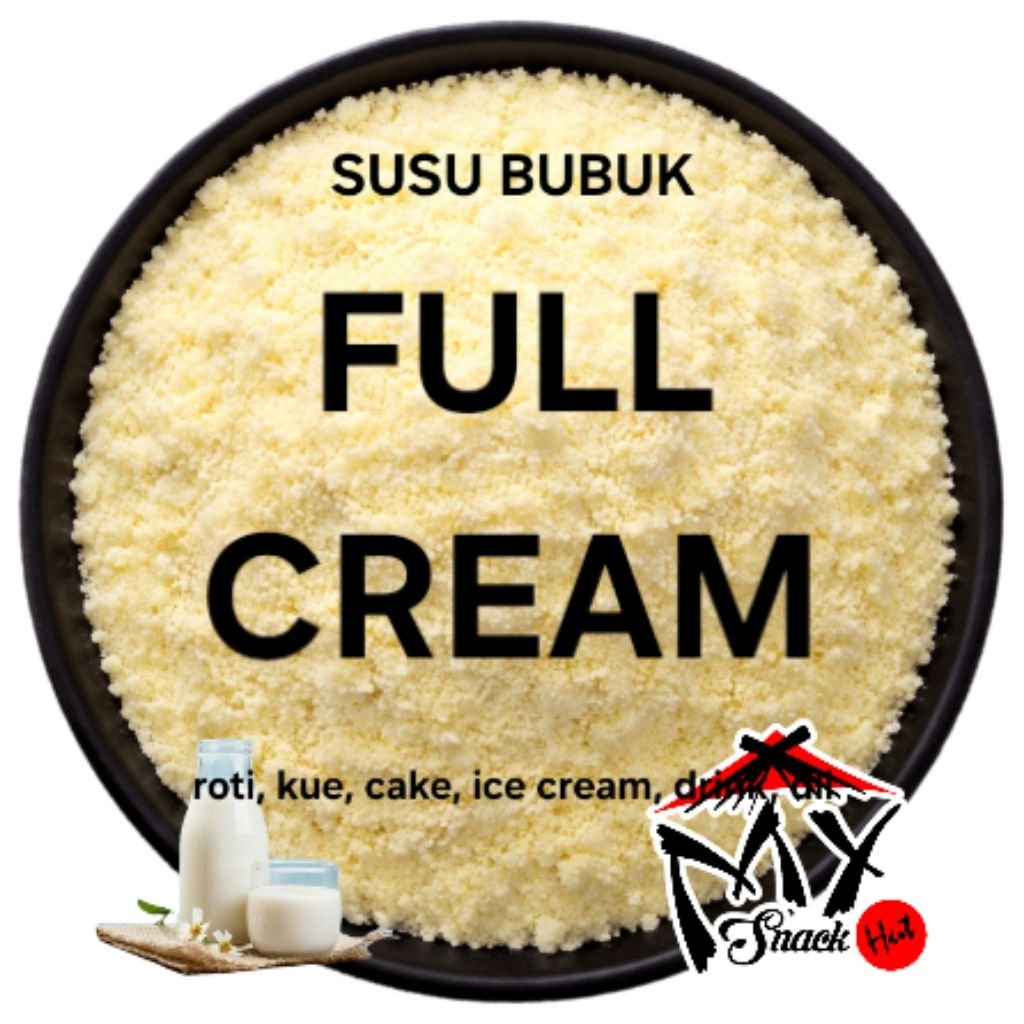 SUSU BUBUK FULL CREAM 100GR NZMP WHOLE MILK POWDER ROTI KUE CAKE SMOOTHIES ICE CREAM YOGHURT HALAL