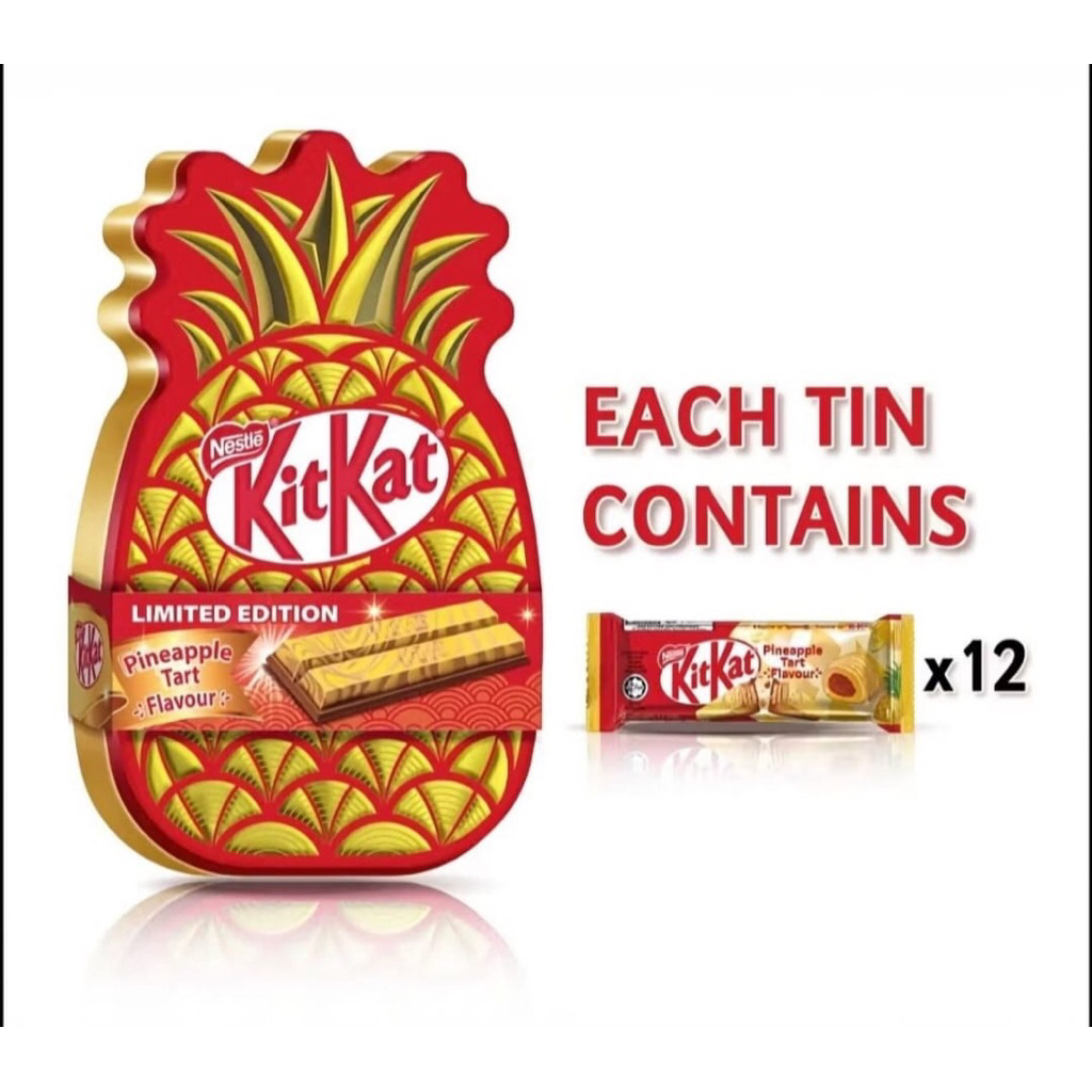 Nestle Kitkat Kuda Horse Tin | Kitkat Golden Pineapple Tart Flavor Coklat Kaleng Malaysia