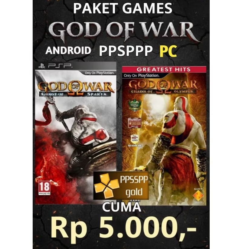 Paket Game PSP God of War + Emulator PPSSPP Gold | Download Digital