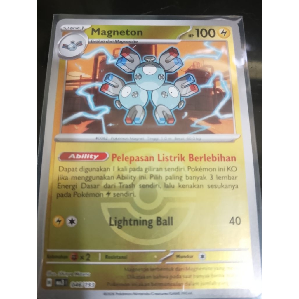 Pokemon MAGNETON pokeball holo ind