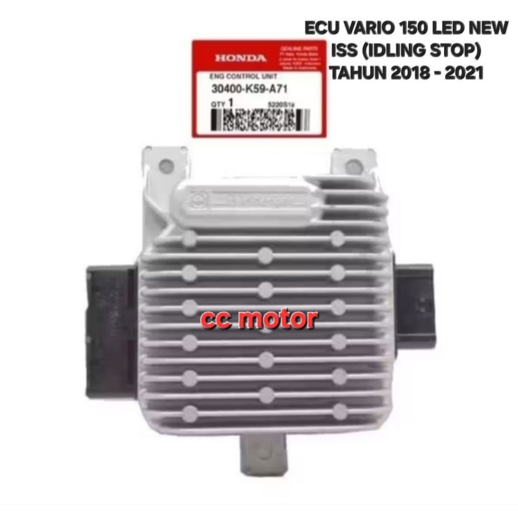 ECU ECM CDI VARIO 150 LED NEW ISS IDLING STOP TAHUN 2018 - 2021 30400-K59-A71 ORIGINAL