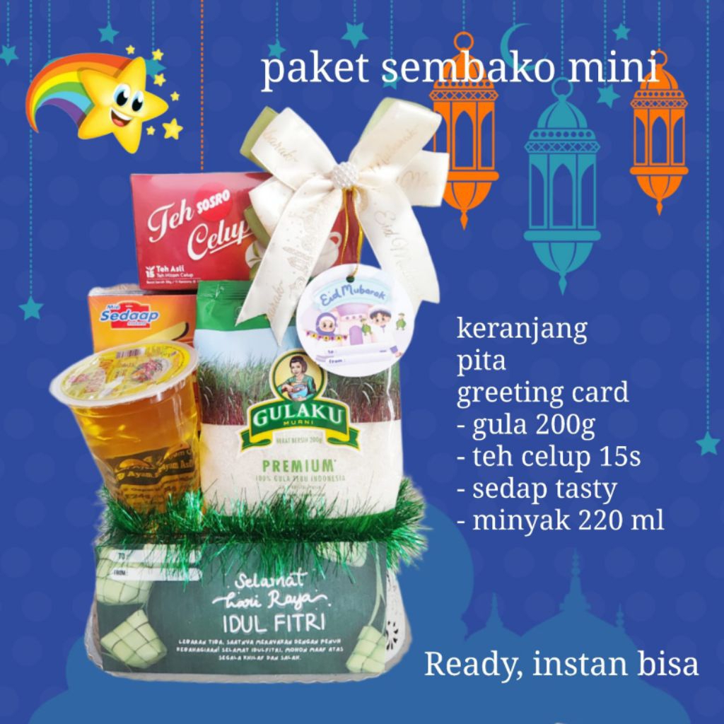 (READY) PARCEL PAKET SEMBAKO MINI MURAH / PARCEL RAMADHAN / PARCEL IDUL FITRI