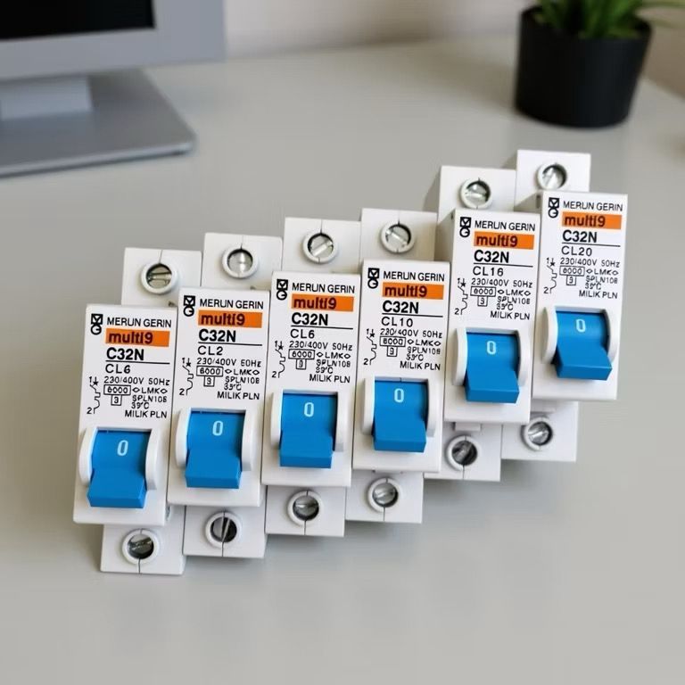 MCB Merlin Gerin Biru - Anti Panas, Tahan Lama, Mudah Dipasang 2a 4a 6a 10a 16a 20a 25a 32a 40a 63a