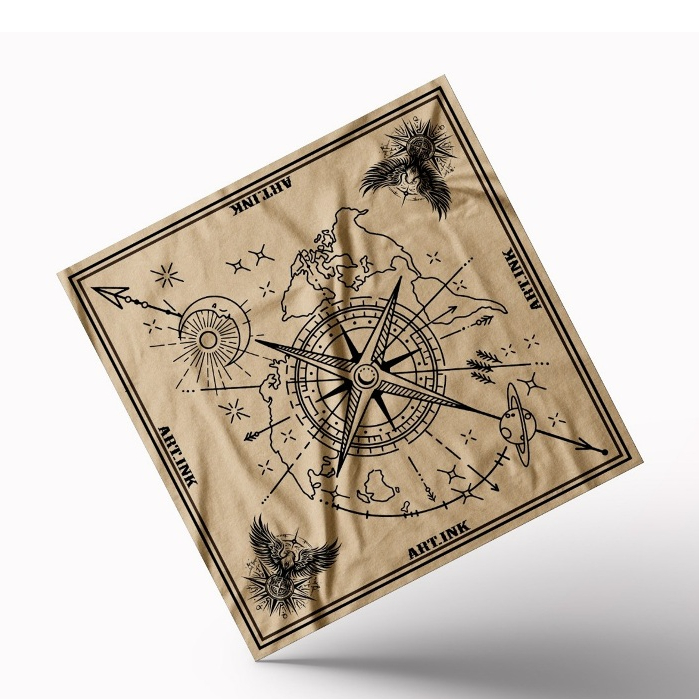 GLORIUSS - Bandana Slayer Scarf Paisley Motif Korea Jepang - Kompas