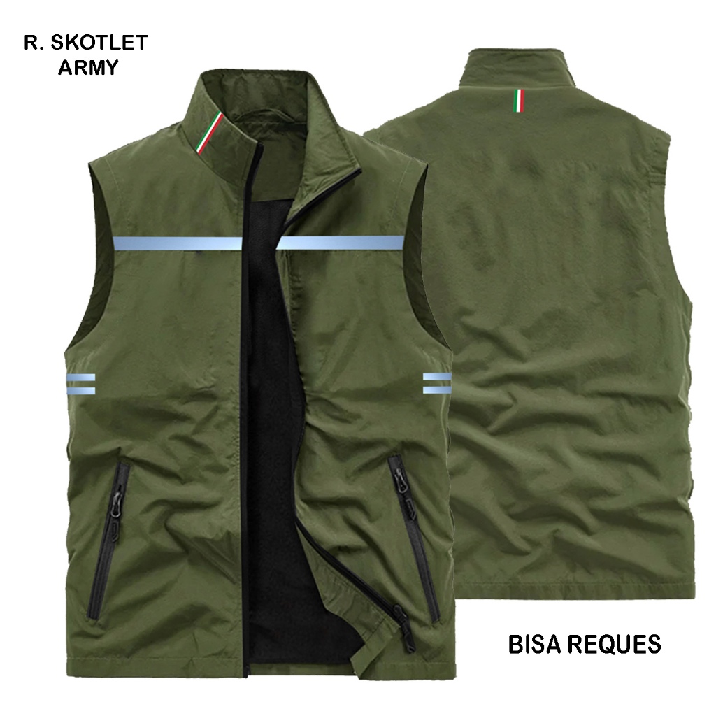 Polos - Rompi Driver Ojol Parasut, Rompi Pria Waterproof, Rompi Motor Skotlet