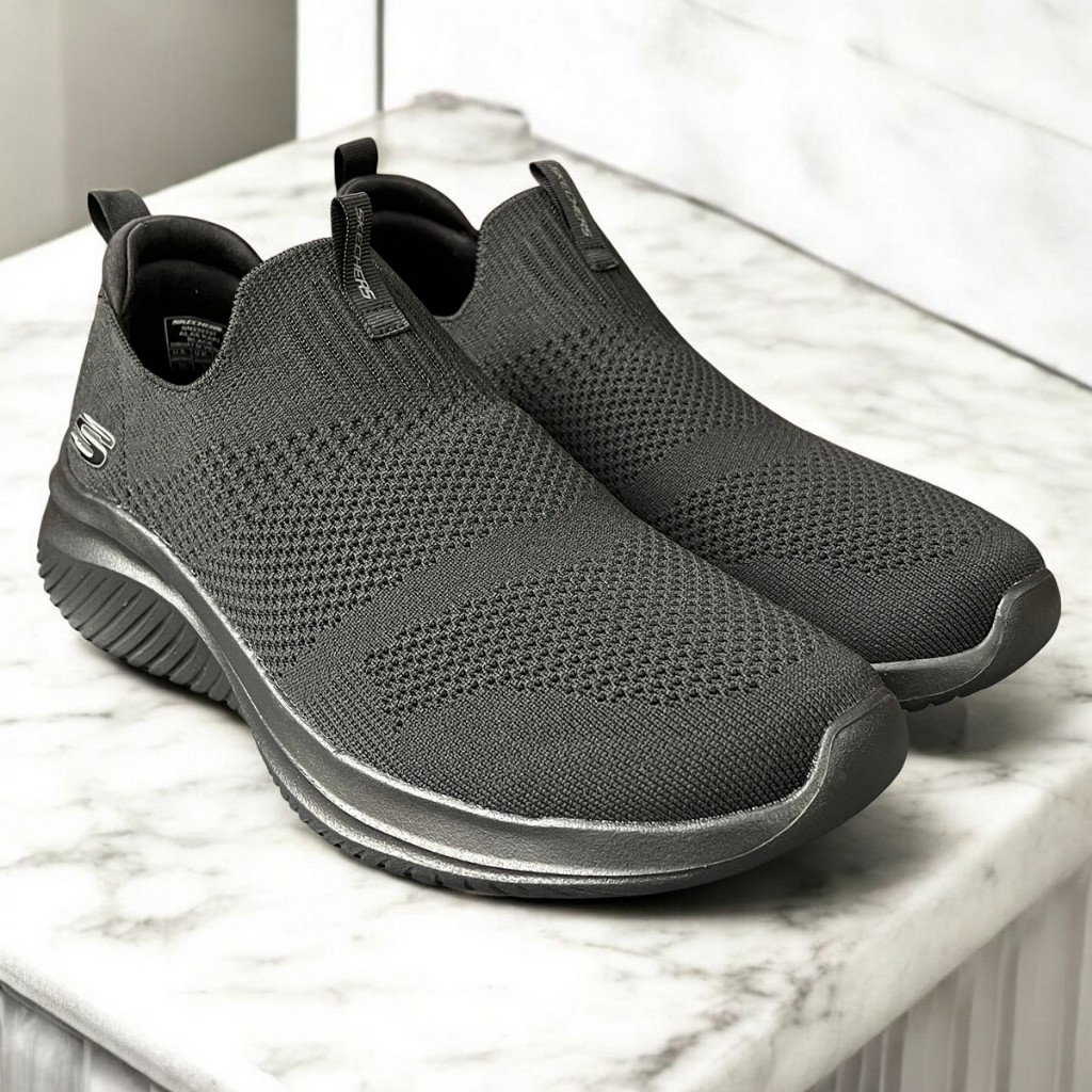 Sepatu Sneaker Pria Skechers ORIGINAL Tanpa Tali Slip On Ins Empuk Nyaman Santai Kerja