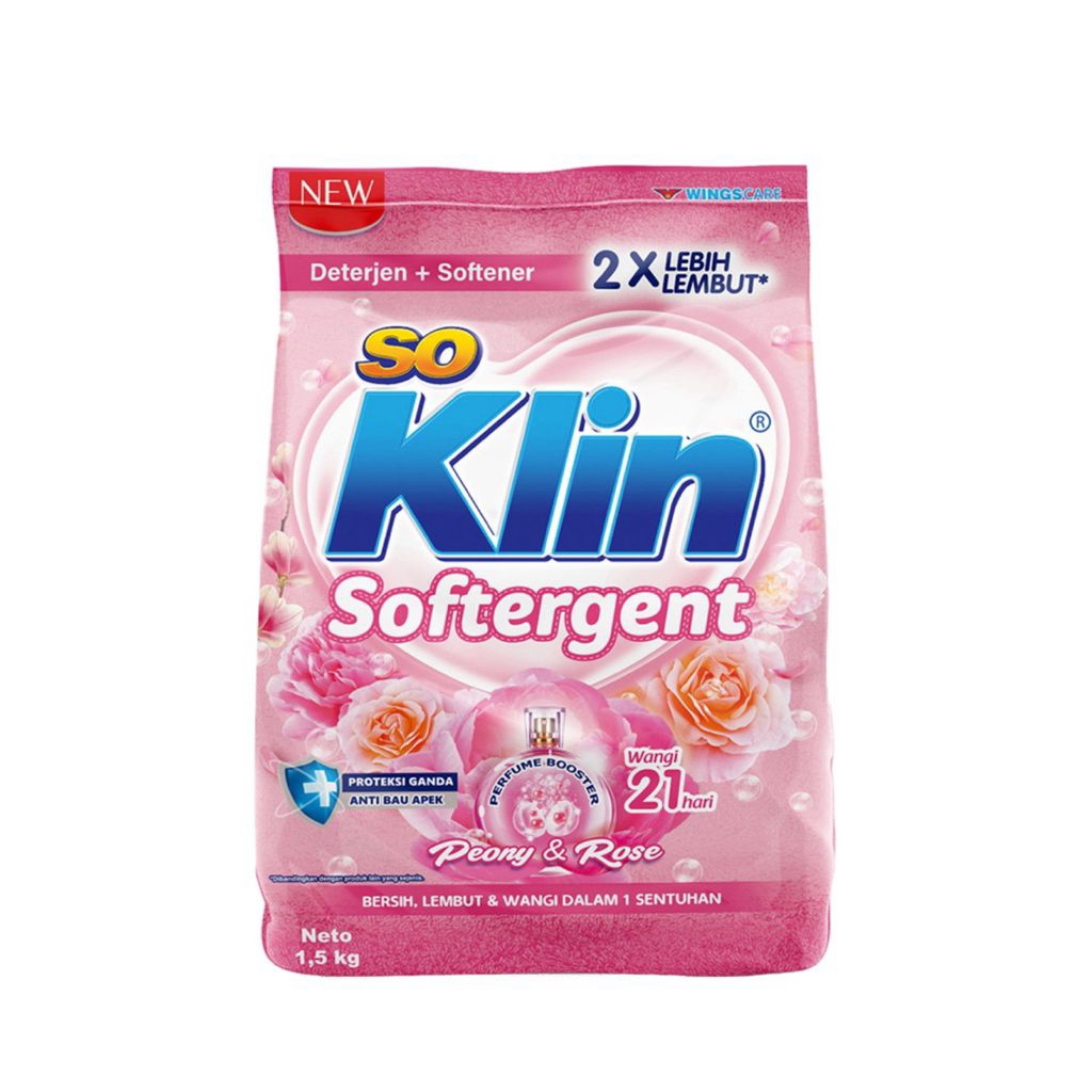 Soklin Softergen detergent Bubuk pakaian 1,5 Kg
