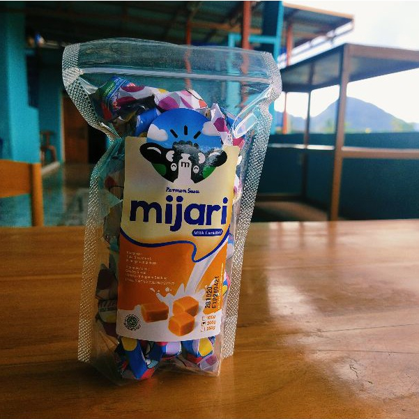 Permen Susu Caramel Mijari 100g – Lembut & Chewy | Oleh-Oleh Khas Bandung