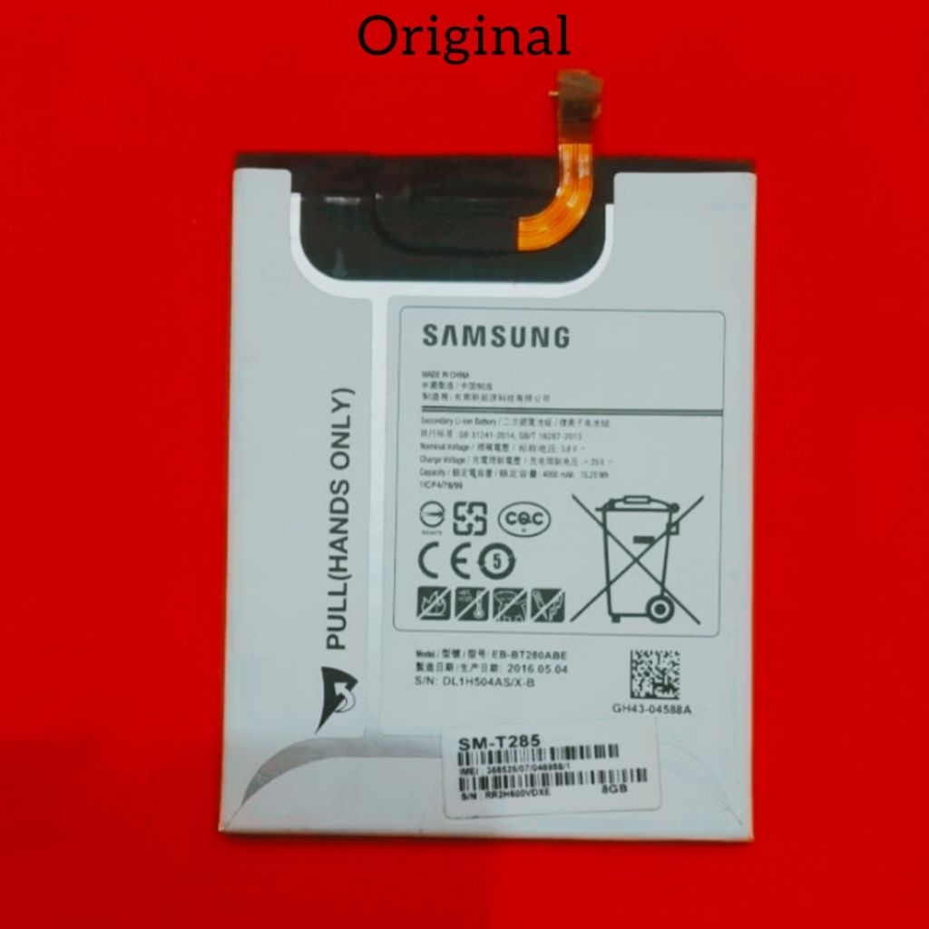 Batre tab samsung SM-T285 original cabutan