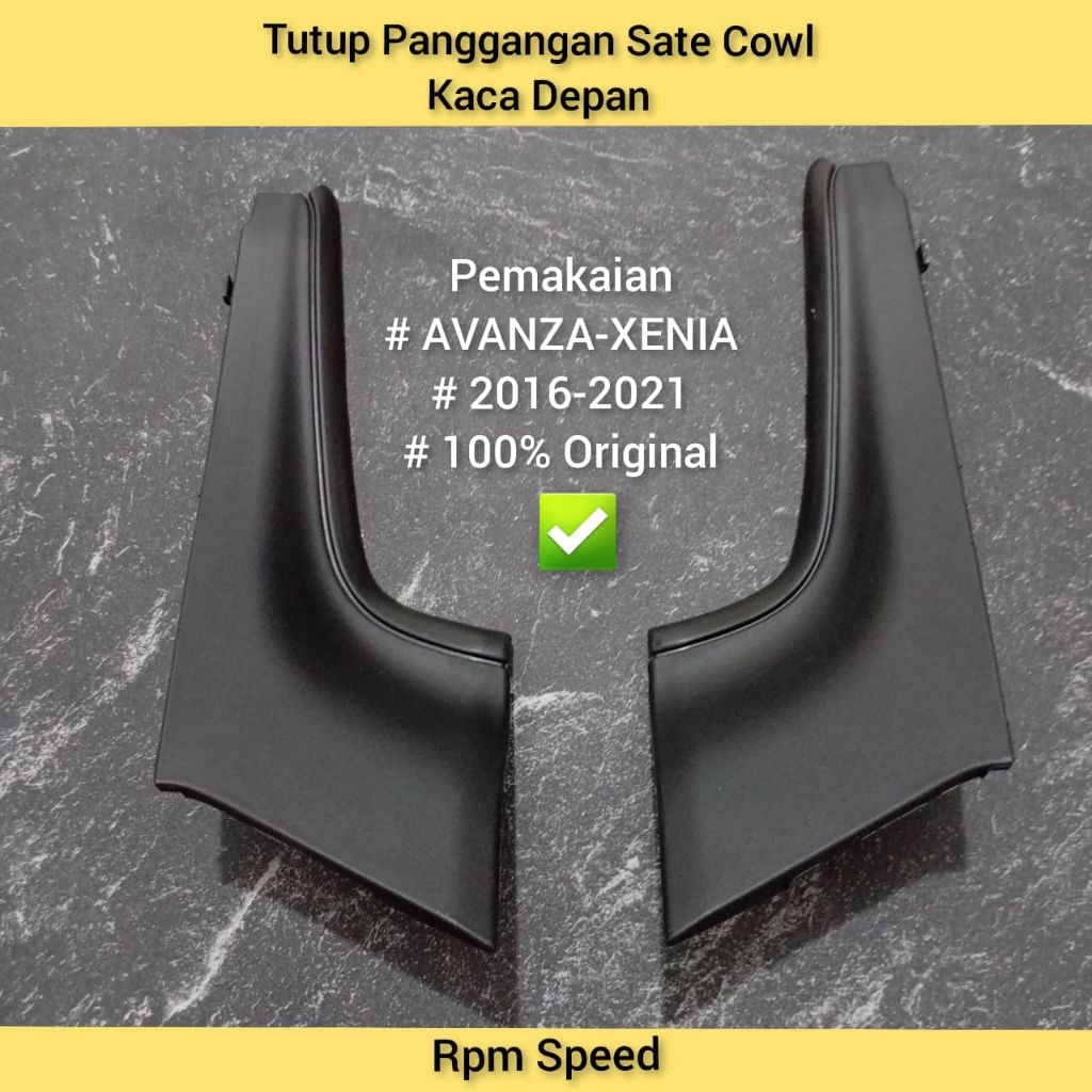 Tutup panggangan sate Cowl Kaca Depan Mobil Avanza/Xenia tahun 2016-2021 Original.
