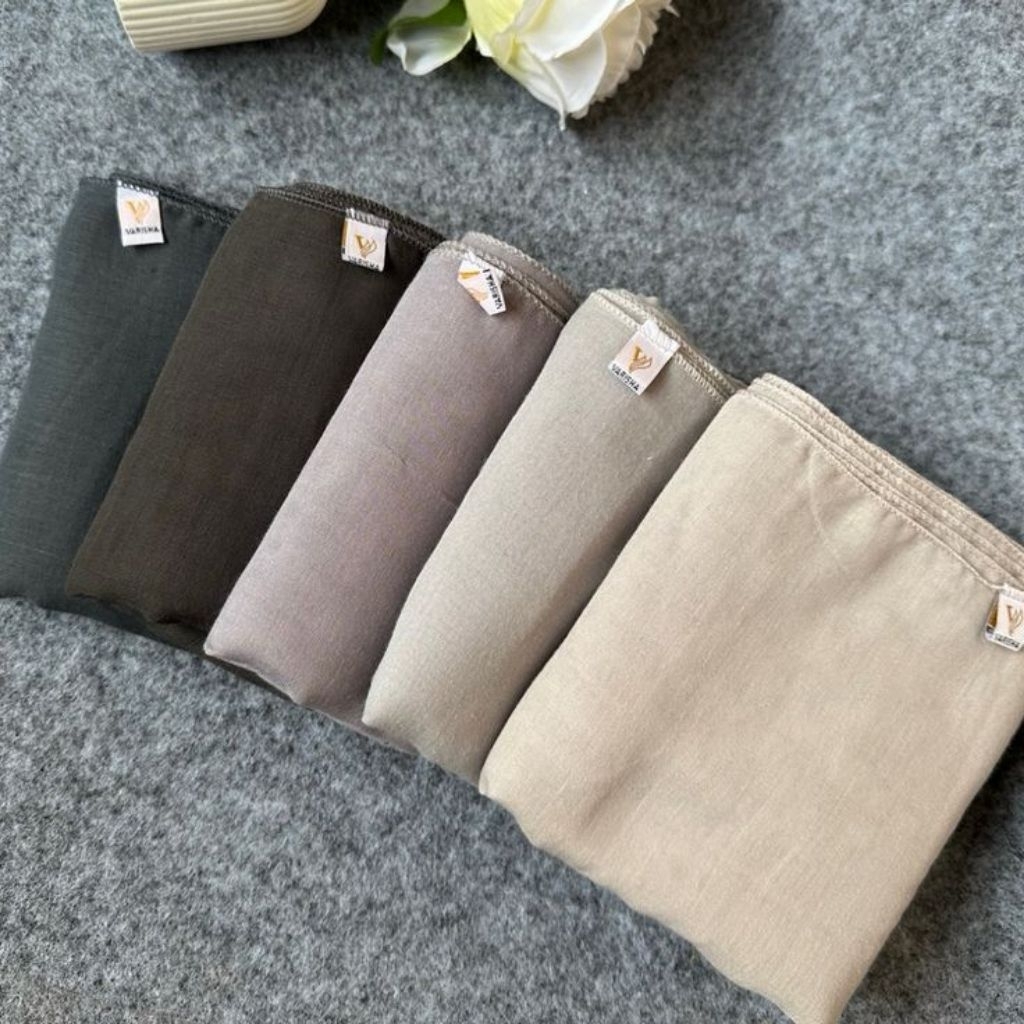 PARIS JADUL BROWN SERIES HIJAB JILBAB SEGIEMPAT SQUARE SERI WARNA COKLAT MOCCA MILO LATTE KHAKI CREA