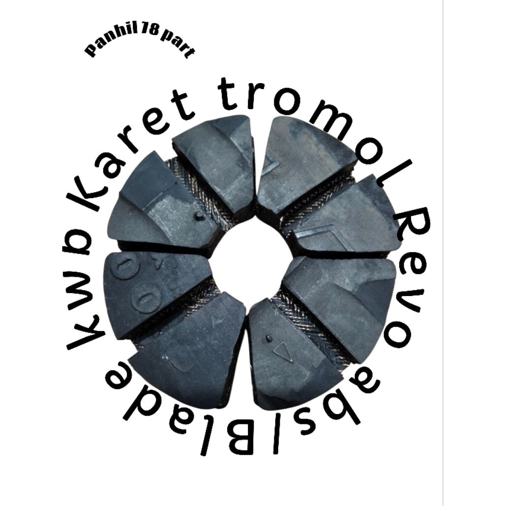 karet trombol bahan bekas ban truk Revo abs