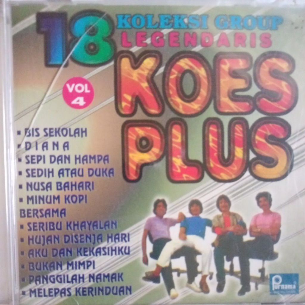 Kaset CD Koes Plus 18 Koleksi Group Legendaris Vol.4 (Ori)