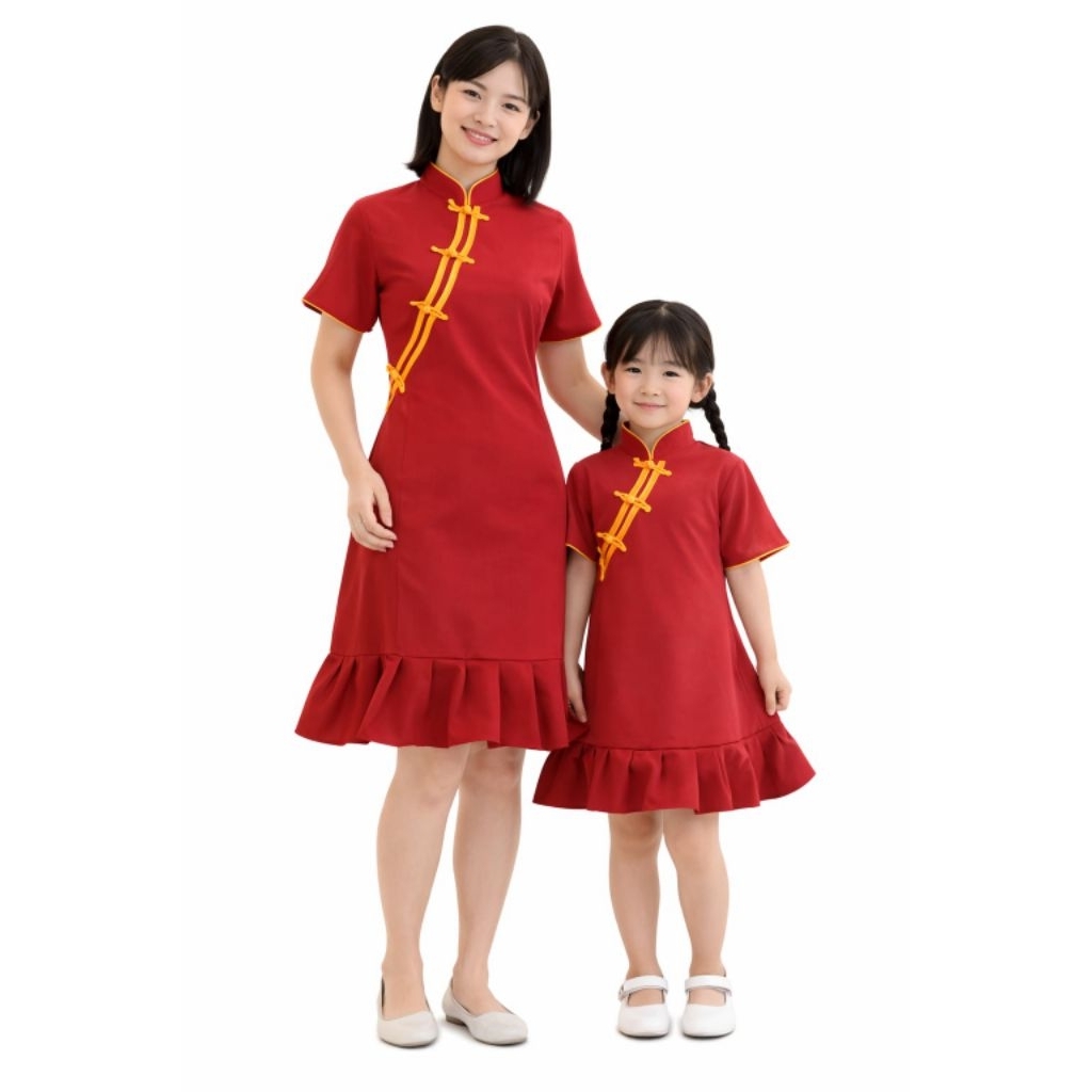 BAJUANAKUNIK / BAJU IMLEK / BAJU QIPAO/ BAJU CHEONGSAM/  BAJU CINA / FAMILY SET IMLEK / DRESS IMLEK
