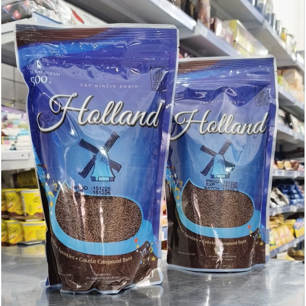 Holland Meses Coklat 500gr/Coklat Butir Holland 500gr/Meses Holland