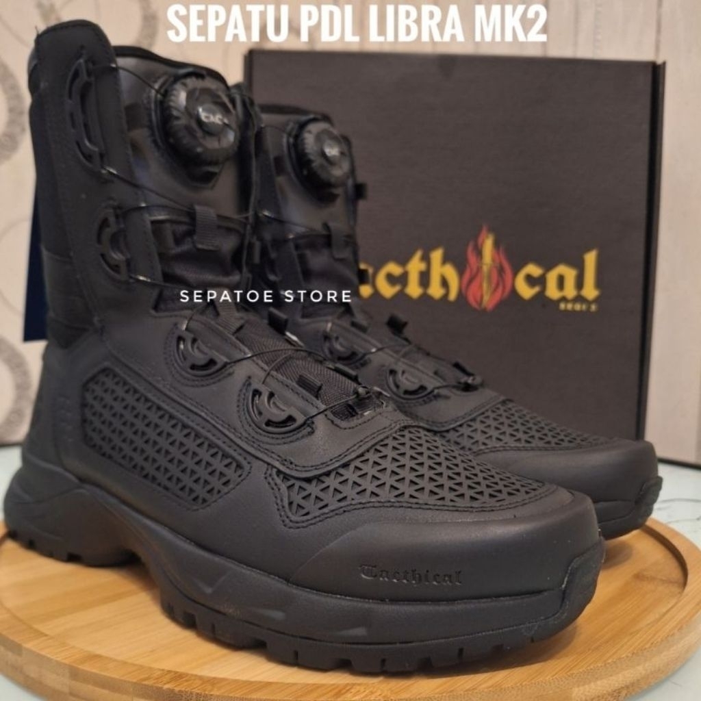 SEPATU PDL TALI PUTAR TACTICAL LIBRA MK 2 KULIT ASLI SEPATU PDL TALI PUTAR TACTICAL