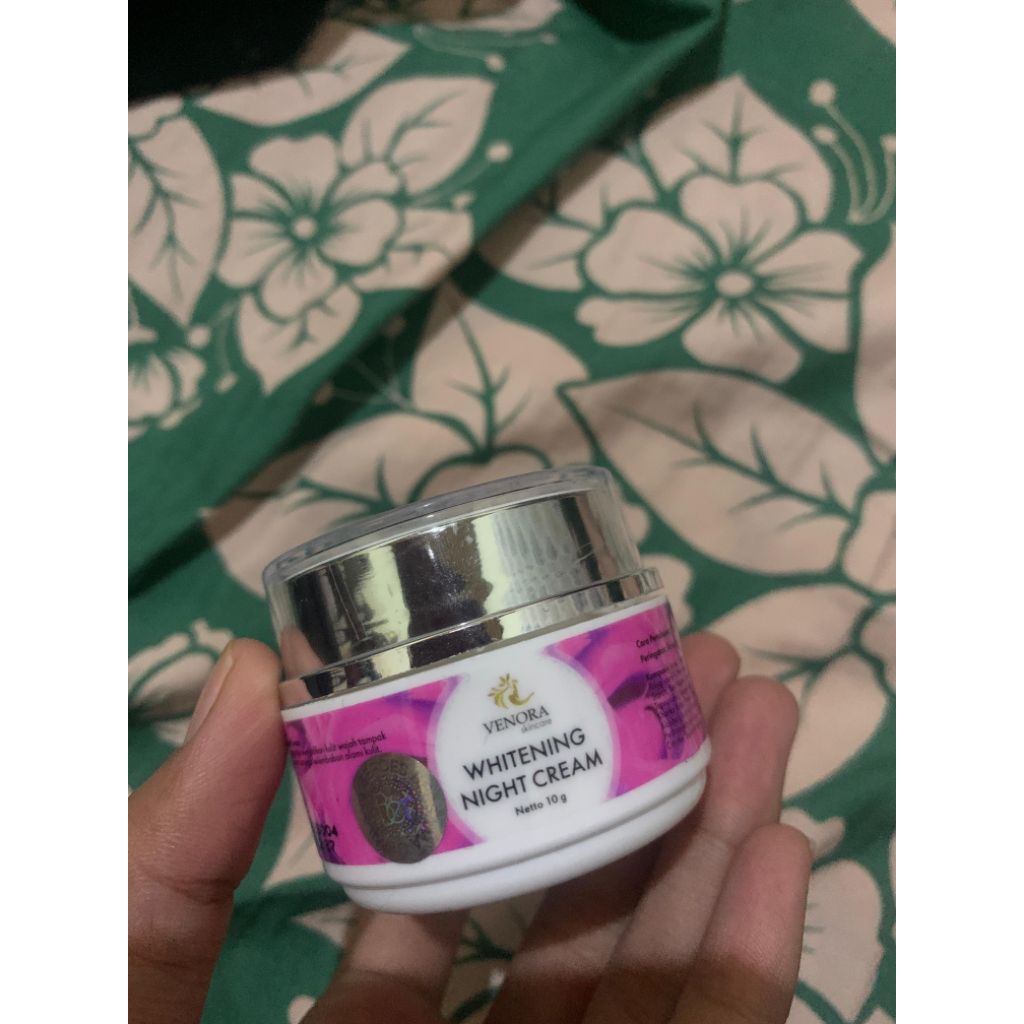 Night cream whitening venora skincare