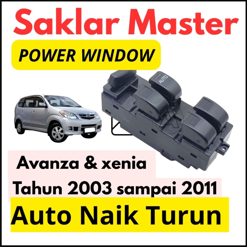 Saklar Master Power Window Avanza Xenia lama 2003 sampai 2011,Luxio 2008 sampai 2015 Power Window