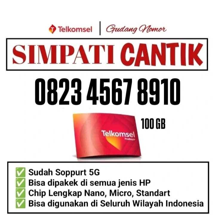 NOMOR CANTIK TELKOMSEL/SIMPATI 10-12DIGIT, ADA BONUS KUOTA 100-200GB