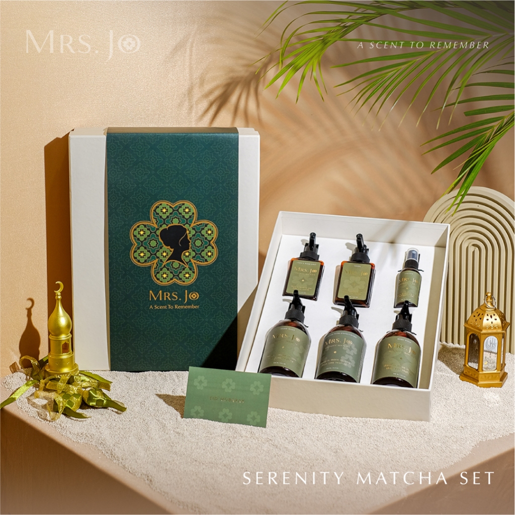 Mrs Jo Magnolia Charm Serenity Matcha Petite EID Hampers Set Gift Hampers Lebaran Parcel Lebaran
