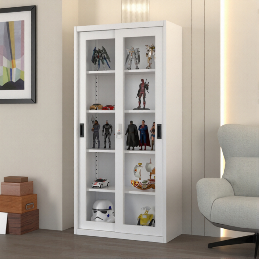 Citra Furniture SHUMO Lemari Hias Pajangan Kaca Action Figure | Rak Display Gundam Lego | Kabinet