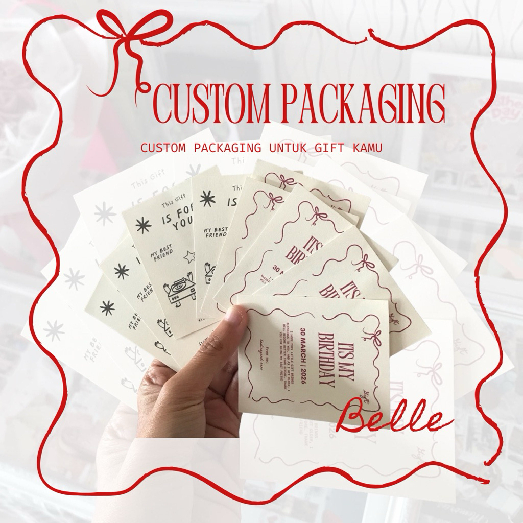 Packaging Custom untuk gift / souvenir - custom desain lucu