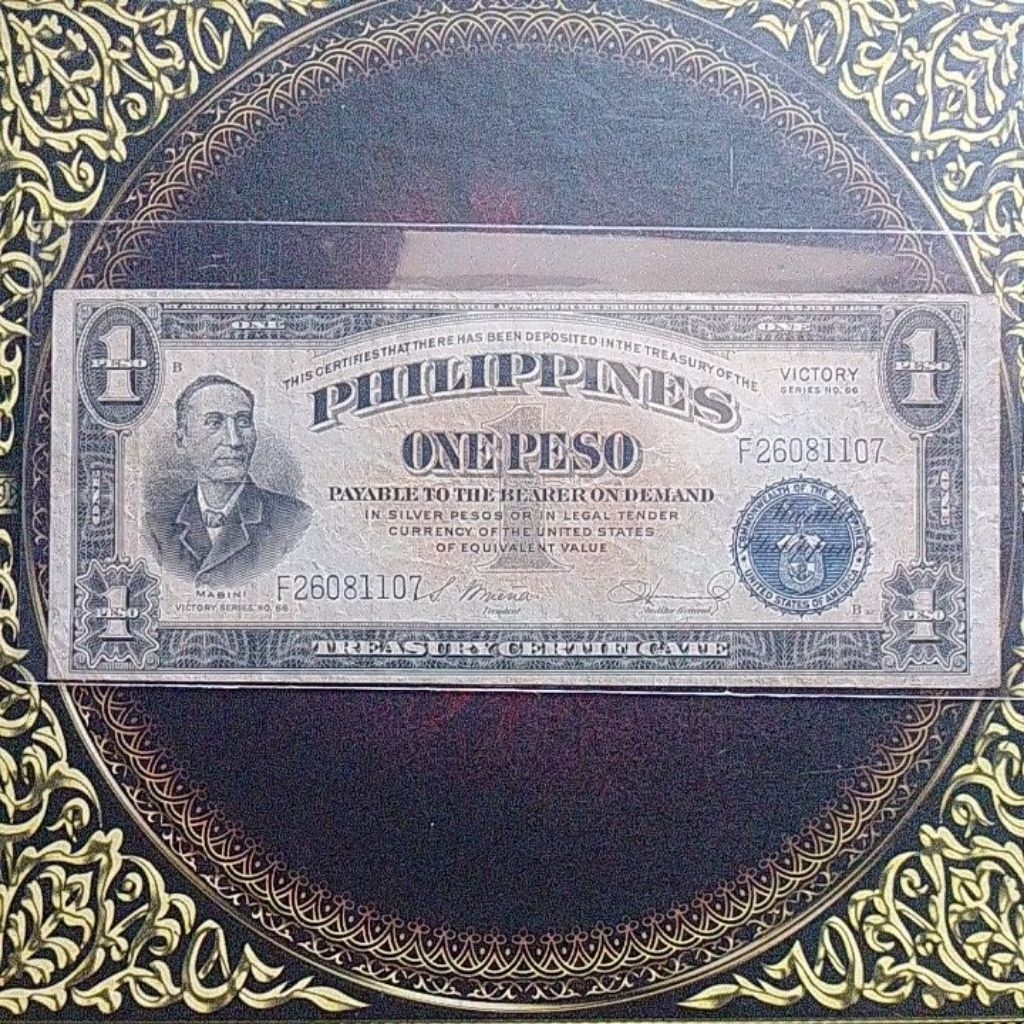 Uang Philipina masa penjajahan 1 peso 1944 vf