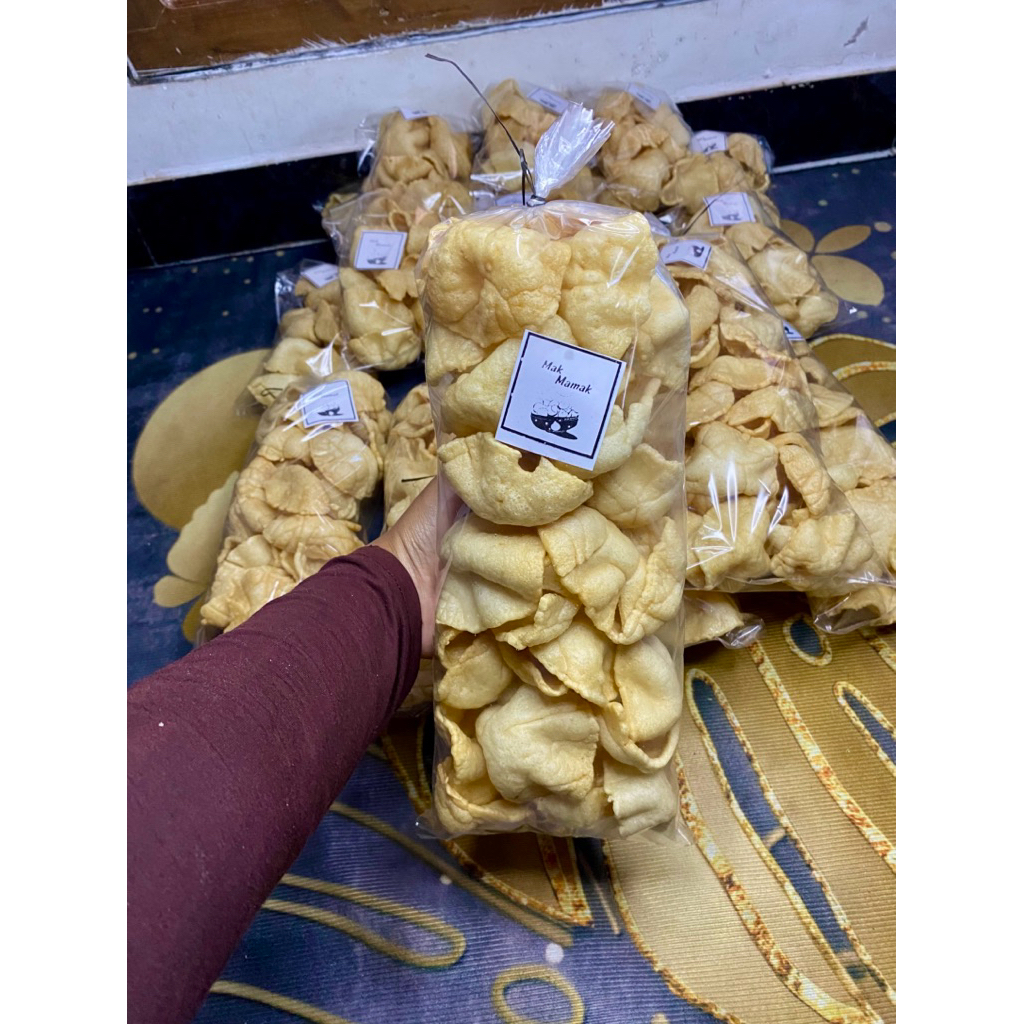 Kerupuk Rasa Puli Bawang (Matang), Renyah Gurih, Siap Makan