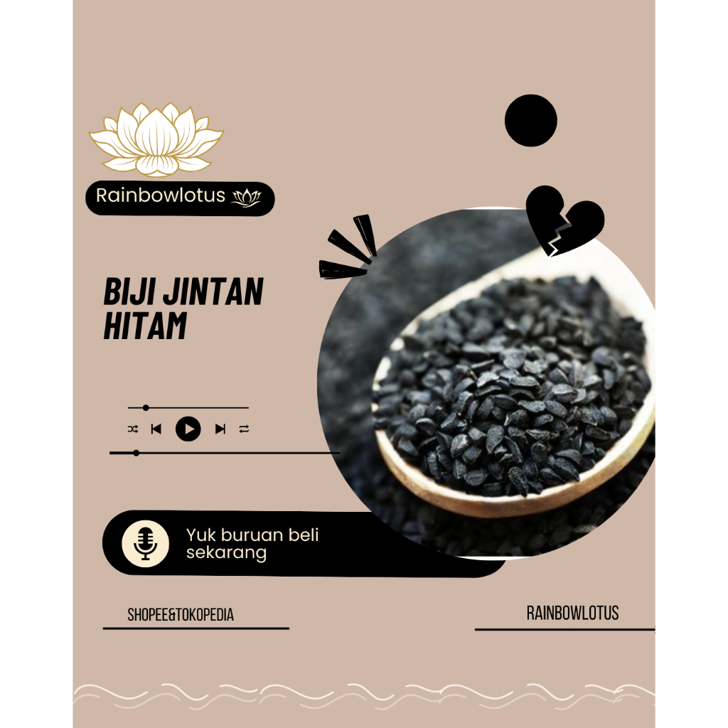 Jintan Hitam (1 KG) / Habbatussauda / Jinten Hitam