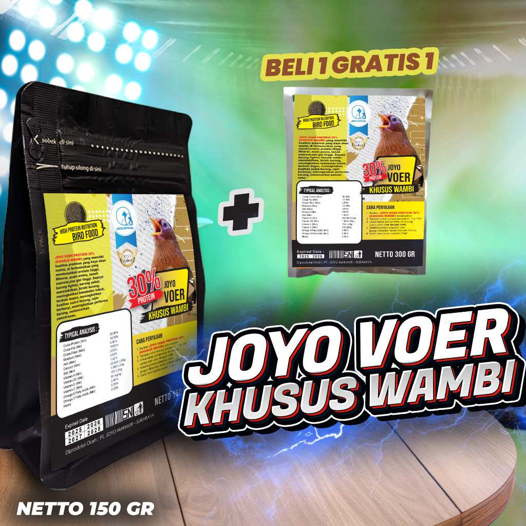 MAKANAN BURUNG WAMBIE | VOER BURUNG WAMBIE | VOER HARIAN | VOER NUTRISI KOMPLIT | VOER WAMBIE PROTEI