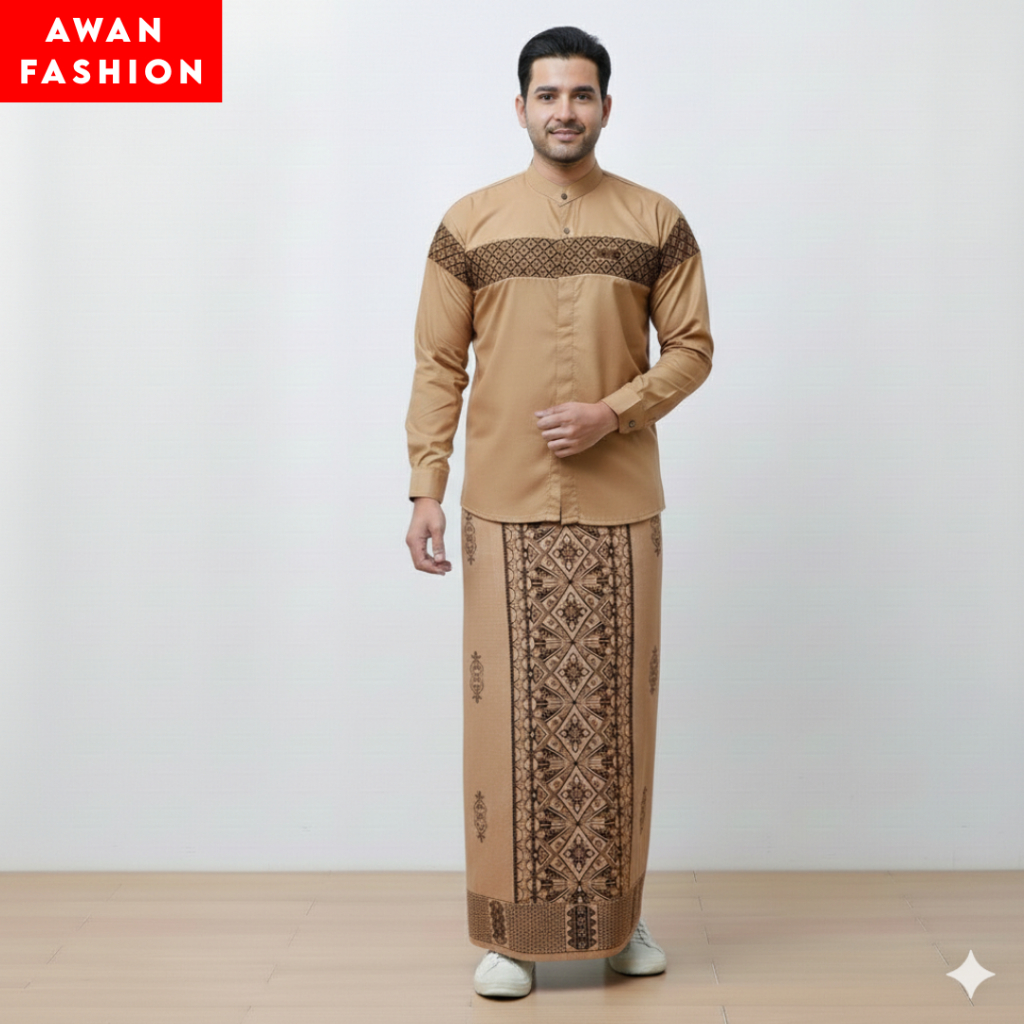 Paket Set 90rb Sarung Dan Baju Koko Pria Dewasa