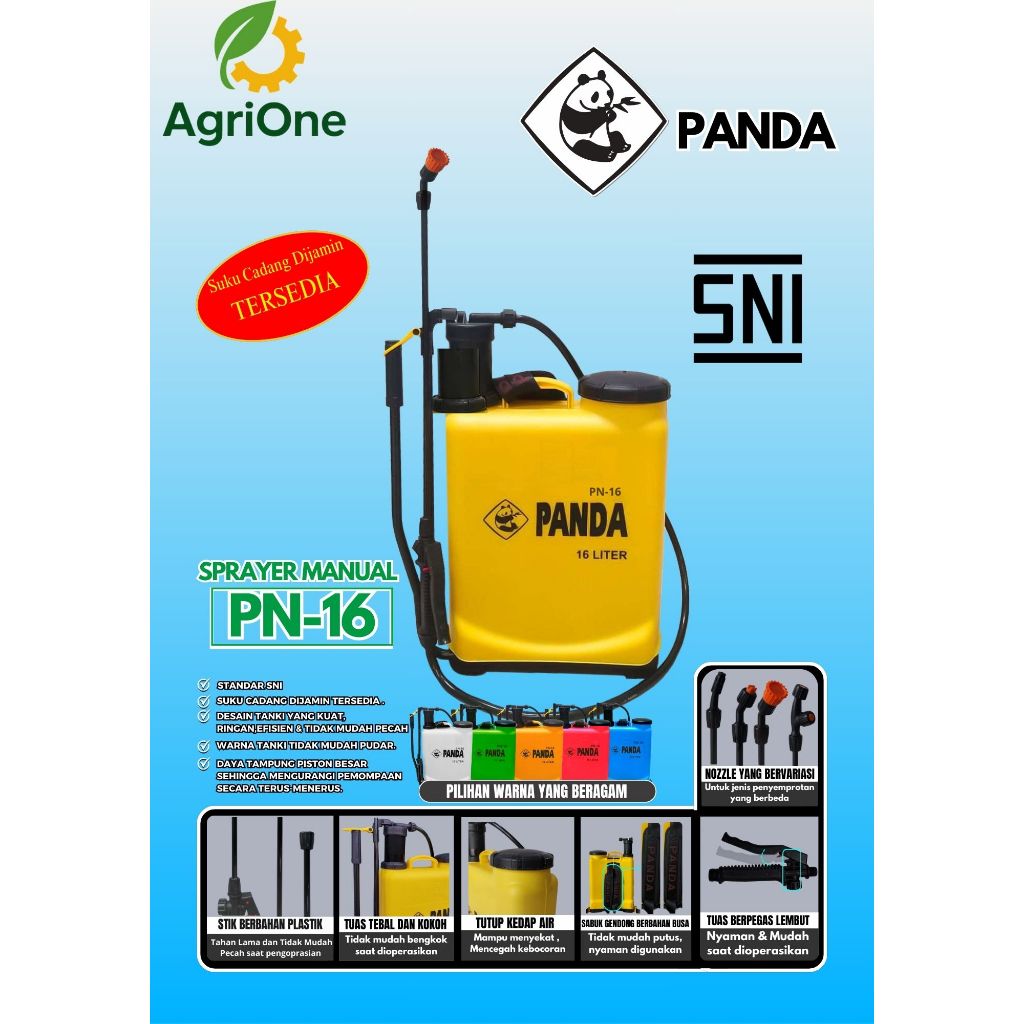 Sprayer Gendong Manual PANDA-16 | Tangki Semprot 16 Liter | gabak semprot 16 Liter Manual