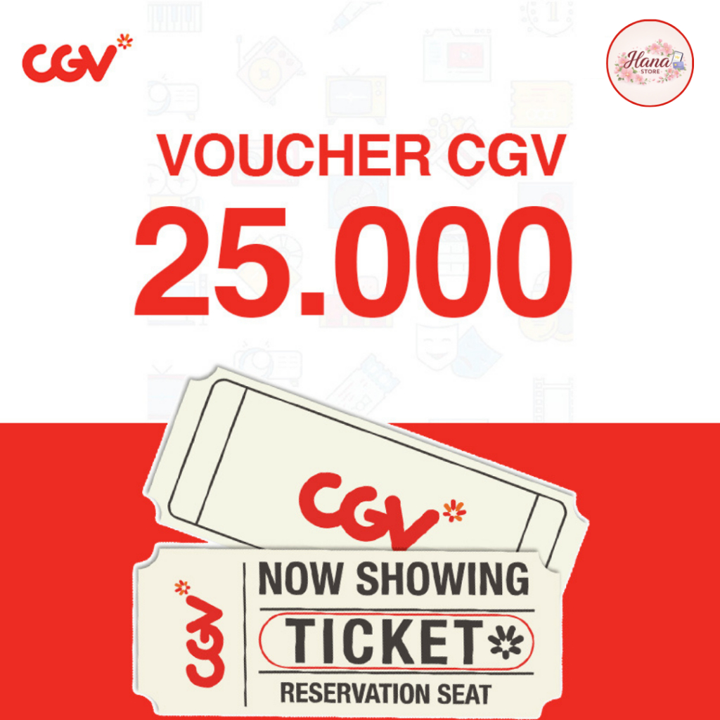 CGV e Voucher Nominal 25K 25Ribu 25.000 Termurah