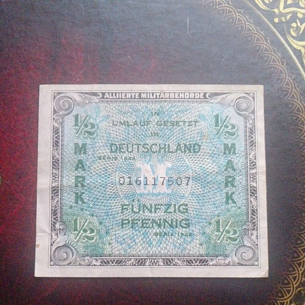 Uang pendudukan Sekutu di Jerman 0.5 mark 1944 vf