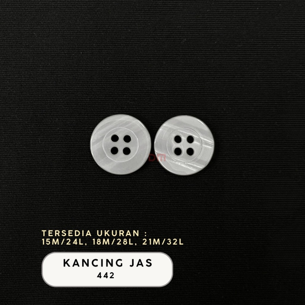 Kancing Jas / Blazer Warna lubang empat #442
