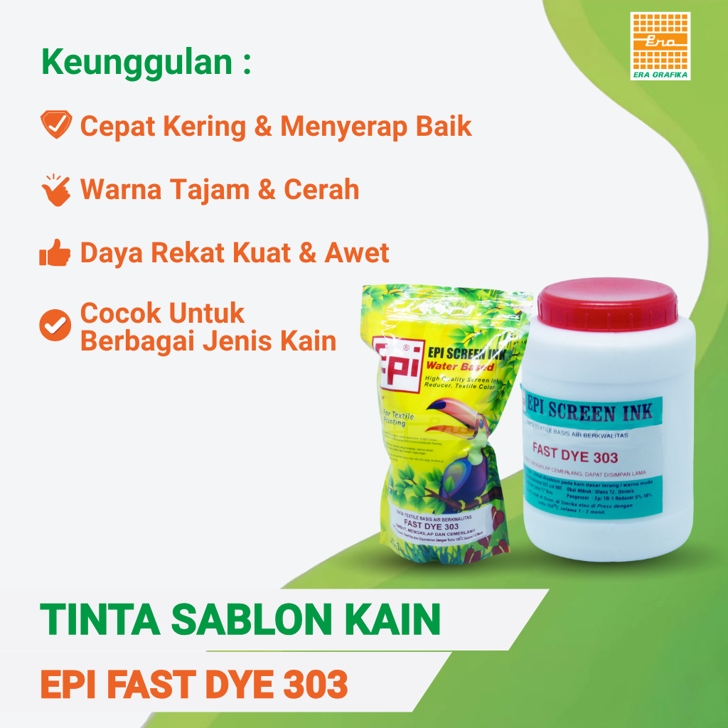 TINTA SABLON KAIN | TINTA SABLON KAOS | EPI FAST DYE 303