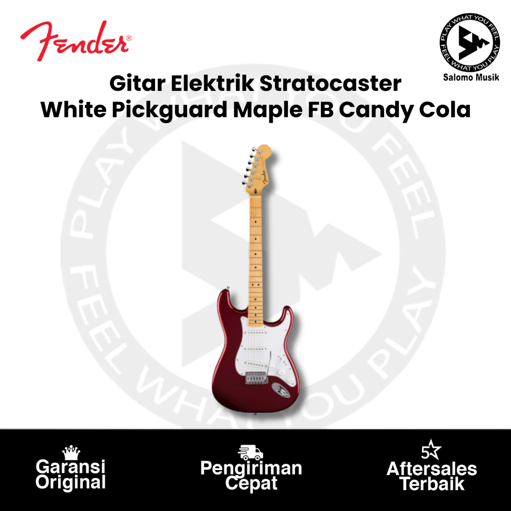 Gitar Elektrik Stratocaster Fender Standard Maple Original Varian