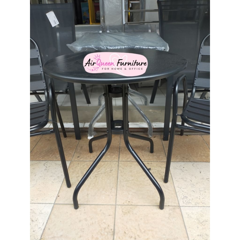 SET KURSI MEJA TERAS CHISATO | MODERN | BESI | SET  KURSI MEJA CAFE | 2KURSI + 1 MEJA MURAH PALEMBAN
