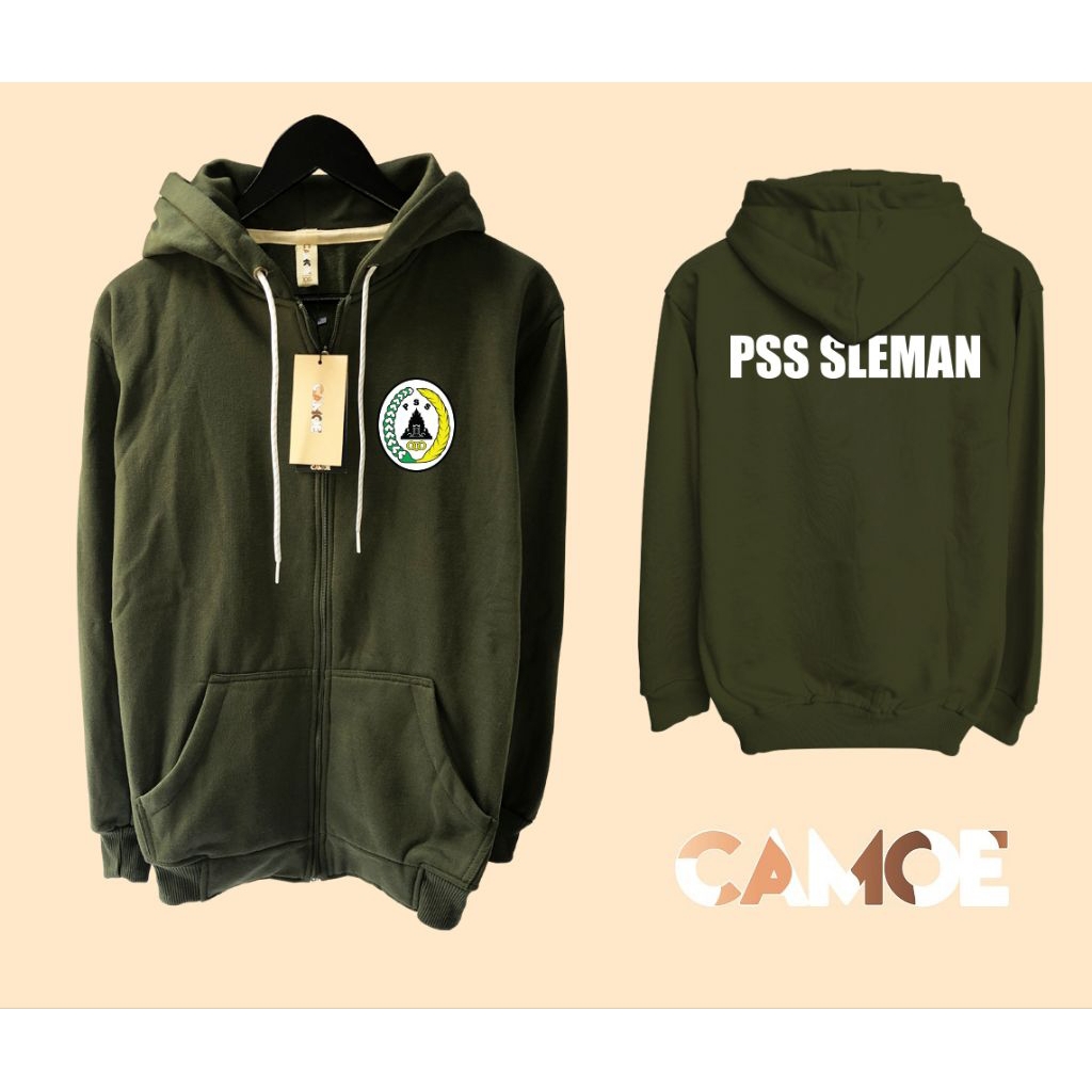Jaket Hoodie Zipper PSS Sleman Logo