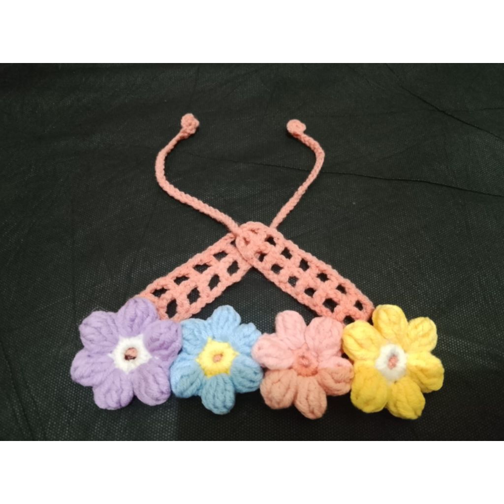 Bandana Bayi Rajut anak Perempuan || 100% Handmade || Bandana Lucu || Bandana Imut