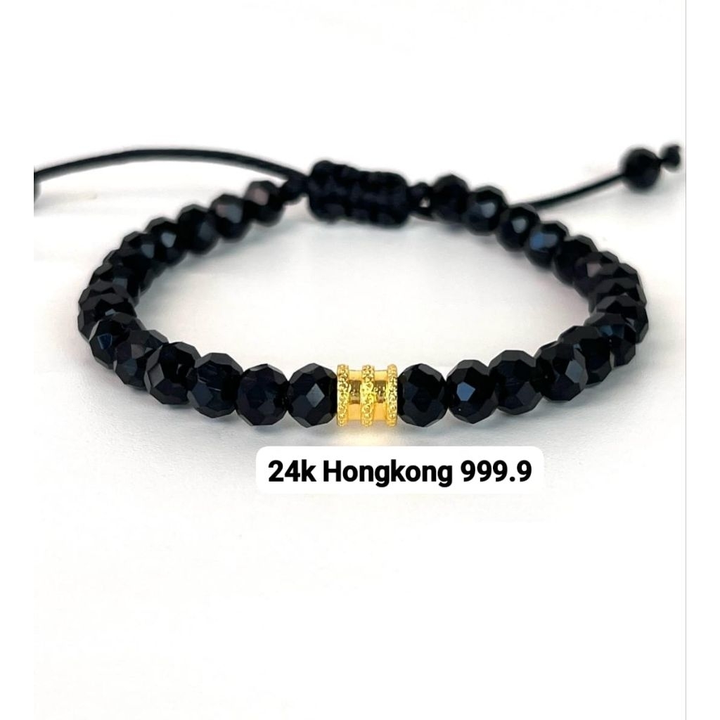 Gelang Emas Asli Tabung Mini 24k Hongkong 999.9