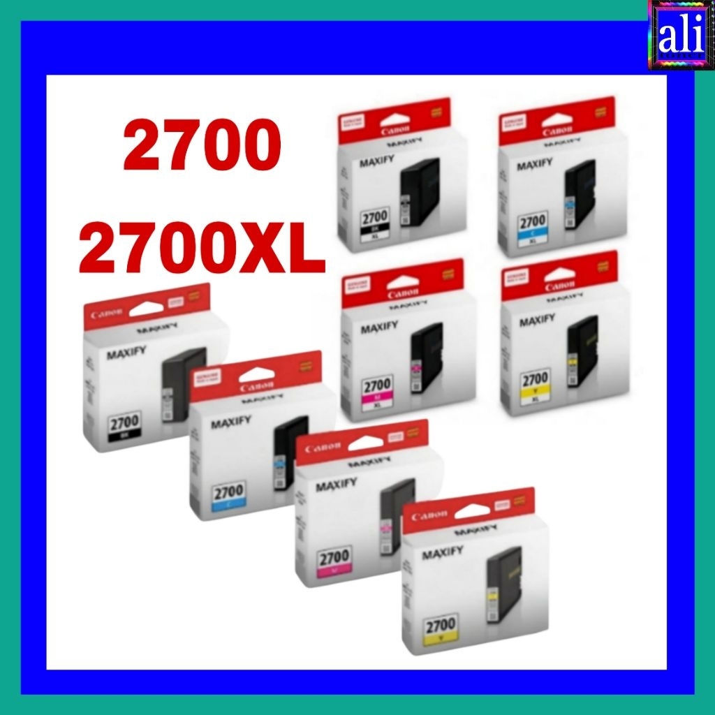 TINTA CANON 2700/2700XL BLACK & COLOR ORIGINAL Untuk Tipe Printer:MB5370, MD5470,MB5070, MB5170, iB4