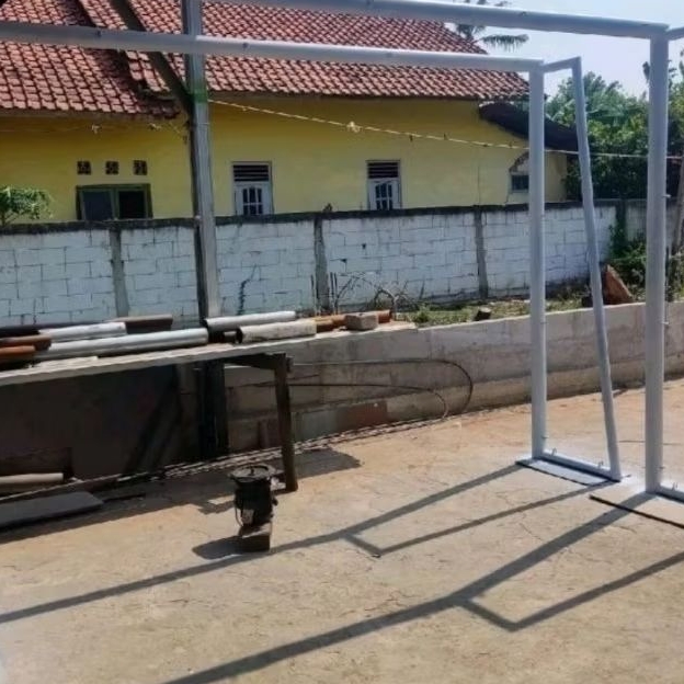 tiang gawang futsal+jaring gawang
