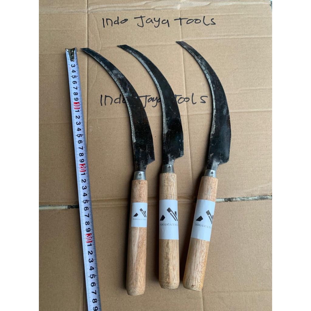 Arit Padi Gerigi besar 38cm / Arit rumput super tajam