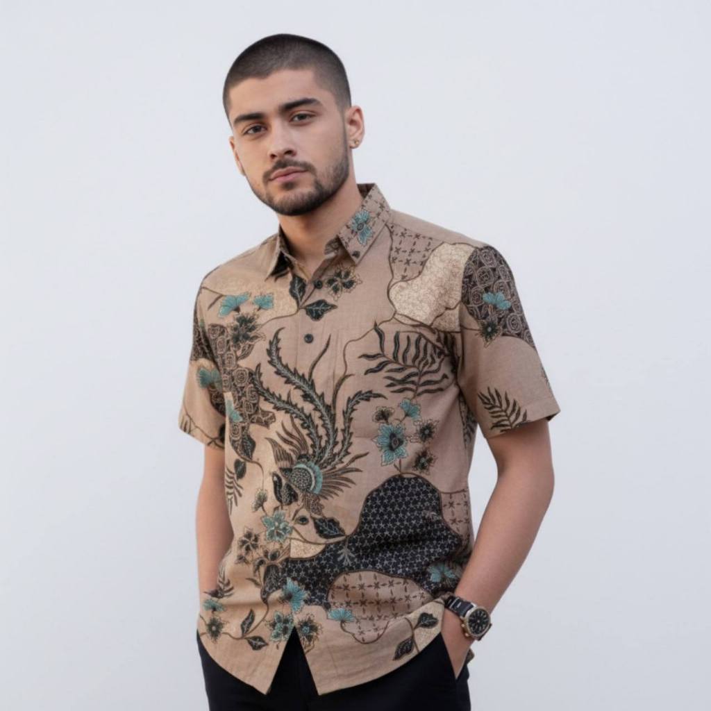 Alqutstore - kemeja Batik Pria Lengan Pendek Baju Batik Pria - Baju Pria Dewasa Ukuran M-L-XL-XXL