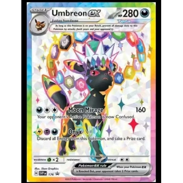 Umbreon EX SVPEN 176 Scarlet & Violet Promo Kartu Pokemon TCG Trading Card Game English Original